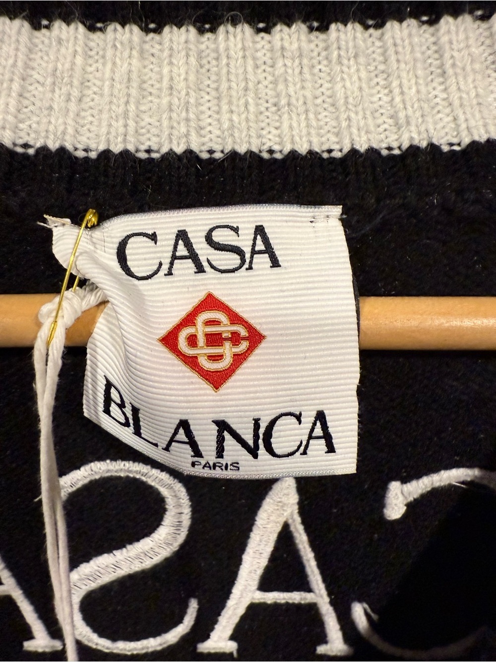 Casablanca Embroidered Mountain Temple Cardigan Graphic Sweater - Picture 10 of 12